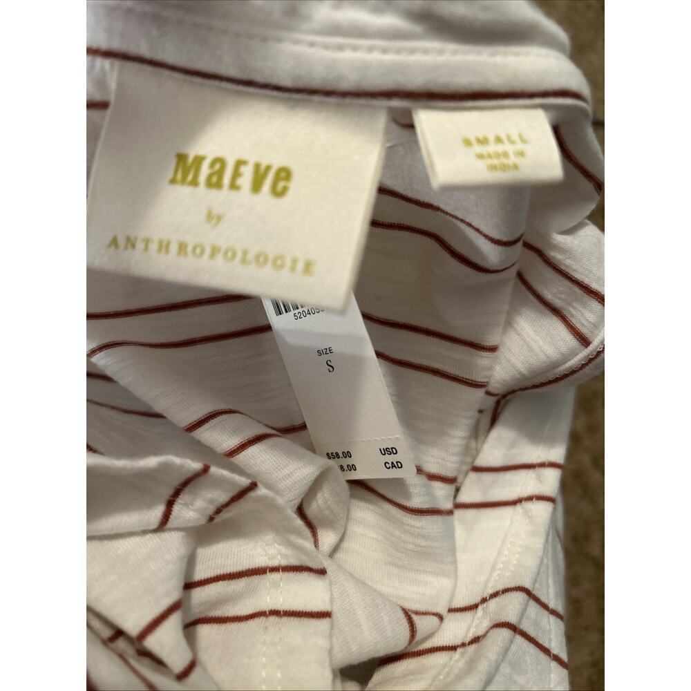 Maeve Anthropologie Alayne Sleeveless Tunic Top Small Cotton Tank Womens New - Picture 14 of 16
